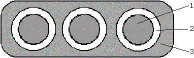 硅橡胶<a href=http://www.san-lv.com/ target=_blank class=infotextkey><a href='http://www.jctzdl.com/newslist.asp?classid=41'>扁平电缆</a></a>结构图