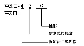 法兰连接热套热电偶（热电阻）型谱